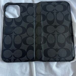 Coach Black Phone Case